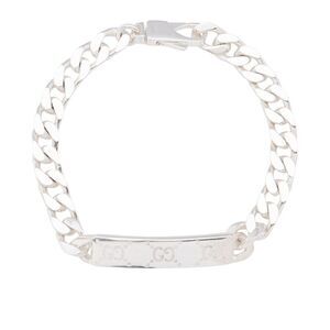 Gucci Sterling Silver GG Tag ID Bracelet